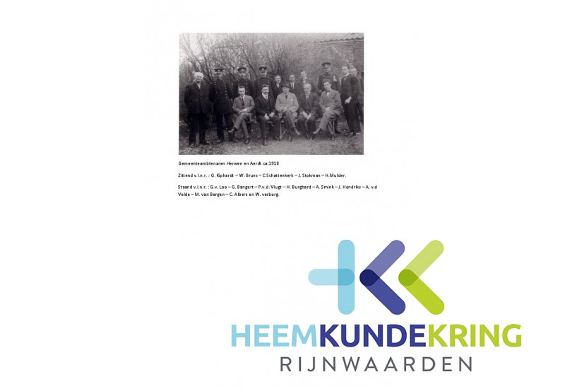 Gemeenteambtenaren Herwen en Aerdt ca 1918